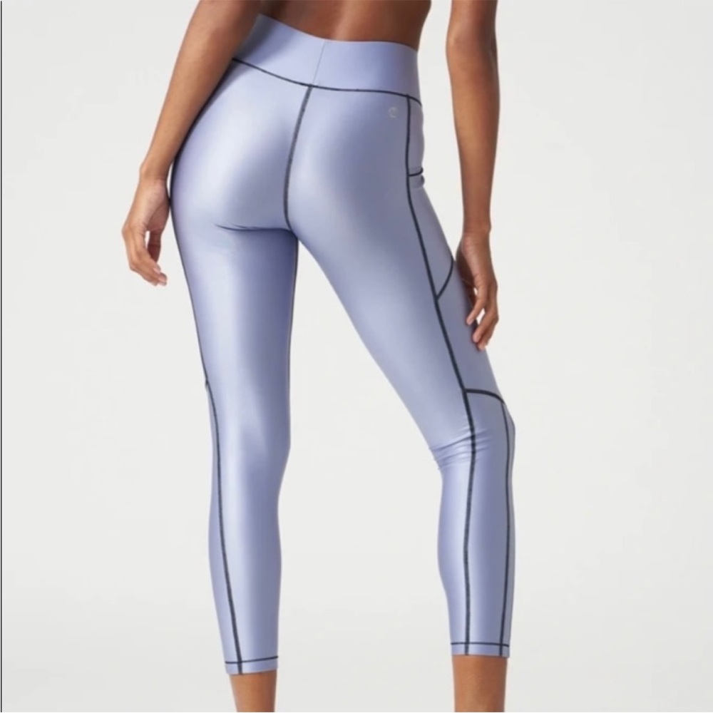 All access high waisted shiny leggings
